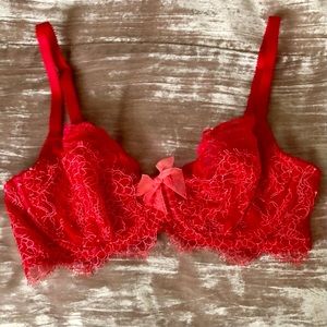 Red Lacey Dream Angels Bra